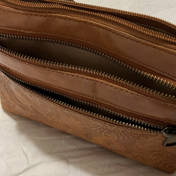 NWOTS - SAK TOBACCO FLORAL - EMBOSSED RESEDA CROSSBODY BAG - Picture 17 of 17